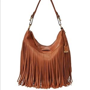 Frye Heidi Fringe Hobo in “Whiskey”